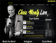Tablet Screenshot of chrismontylive.com